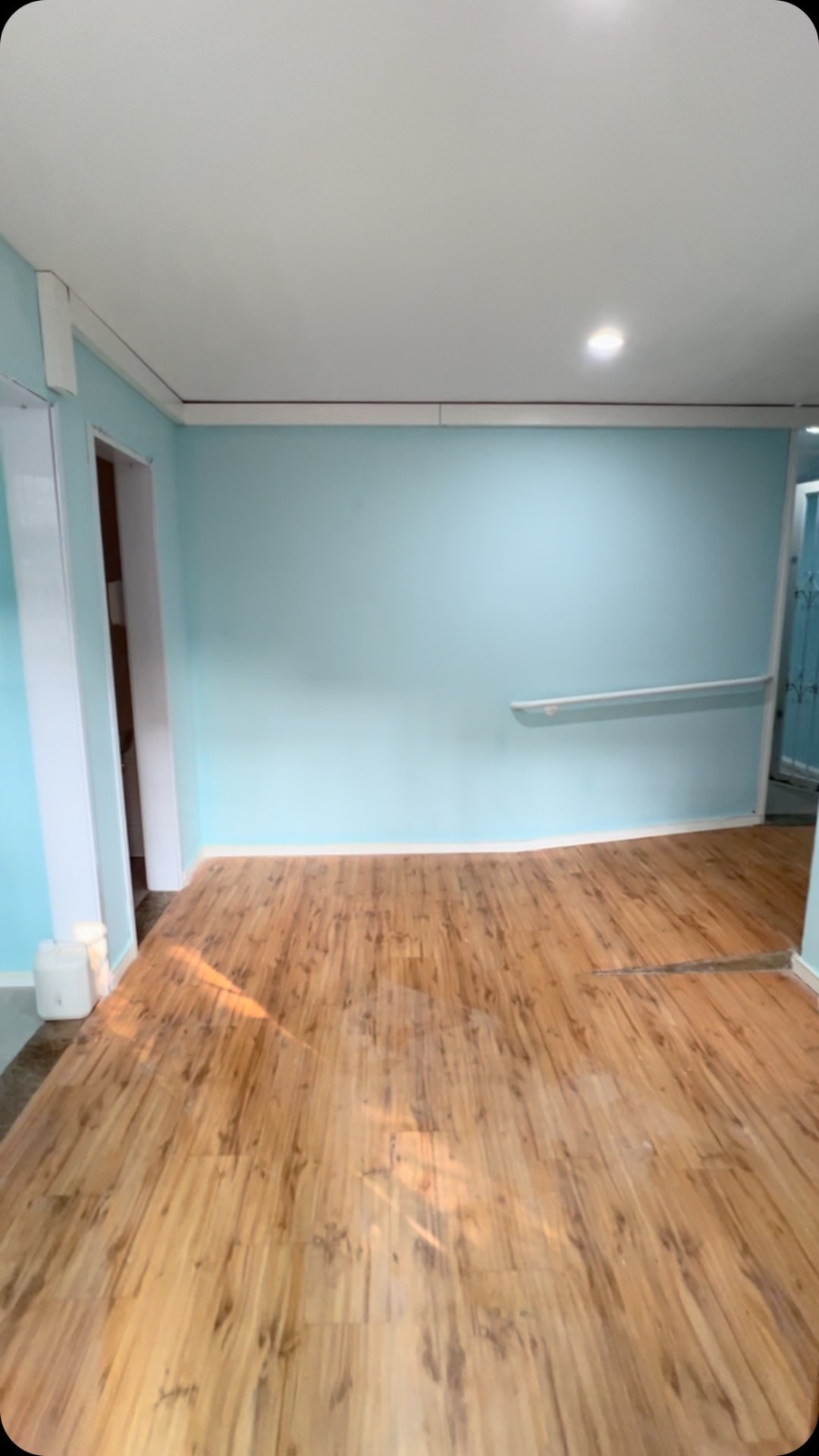 Pintura interna em azul claro
